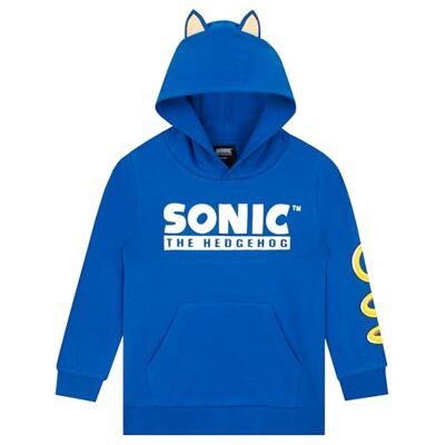 Sonic The Hedgehog Sweats Garçon, Pull Enfant Garcon Sonic, Hoodie en Coton avec Oreilles 3D - Publicité Sonic The Hedgehog Sweats Garçon, Pull Enfant Garcon Sonic, Hoodie en Coton avec Oreilles 3D - Publicité