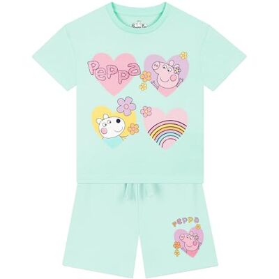 Peppa Pig T-Shirt Et Short Fille Ensemble T-Shirt Et Short Fille Vêtements En Coton Pour Enfants Bleu 7-8 Ans - Publicité Peppa Pig T-Shirt Et Short Fille Ensemble T-Shirt Et Short Fille Vêtements En Coton Pour Enfants Bleu 7-8 Ans - Publicité