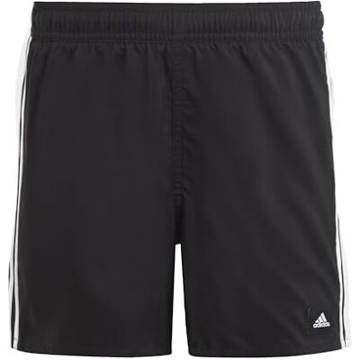 Adidas Garçon 3-Stripes Swim Shorts, Black/White, 9-10 Years - Publicité Adidas Garçon 3-Stripes Swim Shorts, Black/White, 9-10 Years - Publicité