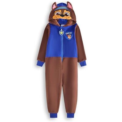 Paw Patrol Chase Grenouillère pour Garçons & Filles Pyjama Tout-en-Un pour Enfants en Bleu & Marron Combinaison de Nuit Unisexe avec Capuche Brodée et Oreilles 3D - Publicité Paw Patrol Chase Grenouillère pour Garçons & Filles Pyjama Tout-en-Un pour Enfants en Bleu & Marron Combinaison de Nuit Unisexe avec Capuche Brodée et Oreilles 3D - Publicité