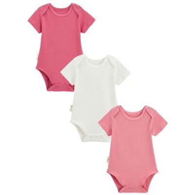 Petit Béguin Lot de 3 Bodies bébé Manches Courtes Anaelle - Publicité Petit Béguin Lot de 3 Bodies bébé Manches Courtes Anaelle - Publicité