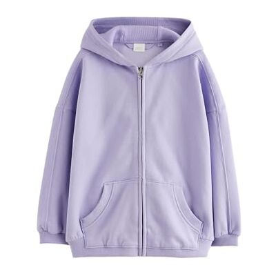 NEXT Fille Sweat à Capuche zippé Dusky Purple 12 Ans - Publicité NEXT Fille Sweat à Capuche zippé Dusky Purple 12 Ans - Publicité