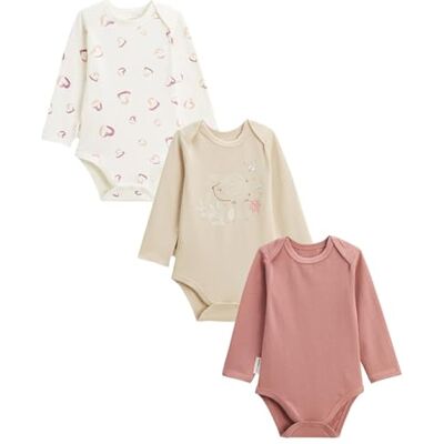 Petit Béguin Lot de 3 Bodies bébé Manches Longues Maya - Publicité Petit Béguin Lot de 3 Bodies bébé Manches Longues Maya - Publicité
