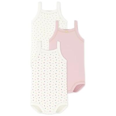Petit Bateau Lot de bodies bretelles en coton bébé - Publicité Petit Bateau Lot de bodies bretelles en coton bébé - Publicité
