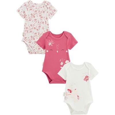 Petit Béguin Lot de 3 Bodies bébé Manches Courtes Camila - Publicité Petit Béguin Lot de 3 Bodies bébé Manches Courtes Camila - Publicité