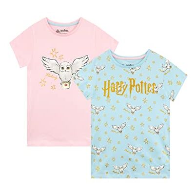 Harry Potter T-Shirt Hedwig pour Filles Lot de 2 Haut à Manches Courtes pour Enfants Pack de 2 6-7 Ans Multicolore - Publicité Harry Potter T-Shirt Hedwig pour Filles Lot de 2 Haut à Manches Courtes pour Enfants Pack de 2 6-7 Ans Multicolore - Publicité