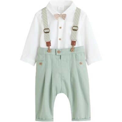 NEXT Bébé garçon Chemise, pantalon et bretelles bébé, 3 pièces - Publicité NEXT Bébé garçon Chemise, pantalon et bretelles bébé, 3 pièces - Publicité
