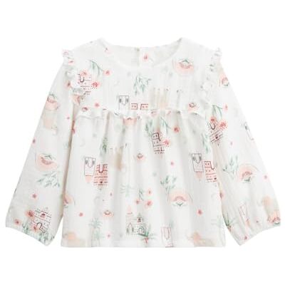 Petit Béguin Blouse enfant en gaze de coton Arya - Publicité Petit Béguin Blouse enfant en gaze de coton Arya - Publicité