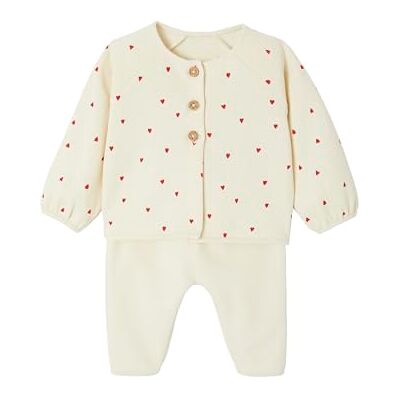 VERTBAUDET Ensemble Naissance Molletonné Gilet Pantalon - Publicité VERTBAUDET Ensemble Naissance Molletonné Gilet Pantalon - Publicité