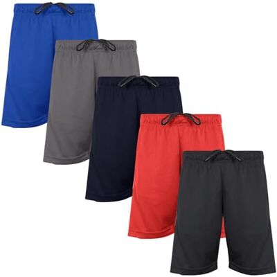 A2Z 4 Kids Garçons Lot de 5 Genou Longueur Léger Maille Sport Actif Shorts Shorts S09 5 Pack Set 2 XS - Publicité A2Z 4 Kids Garçons Lot de 5 Genou Longueur Léger Maille Sport Actif Shorts Shorts S09 5 Pack Set 2 XS - Publicité