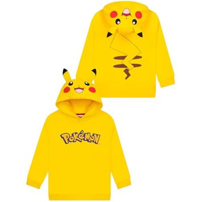 Pokémon Sweat, Hoodie Pikachu pour Garçon avec Oreilles 3D, Pull Enfant Garcon en Coton, Sweats Enfants Pikachu, Jaune 6-7 Ans - Publicité Pokémon Sweat, Hoodie Pikachu pour Garçon avec Oreilles 3D, Pull Enfant Garcon en Coton, Sweats Enfants Pikachu, Jaune 6-7 Ans - Publicité