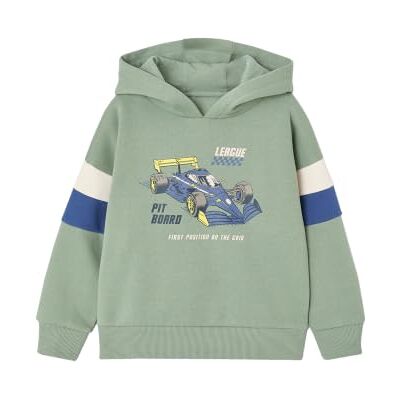 VERTBAUDET Sweat Garçon à Capuche Motif Placé Manches Longues Vert Sauge 14A - Publicité VERTBAUDET Sweat Garçon à Capuche Motif Placé Manches Longues Vert Sauge 14A - Publicité