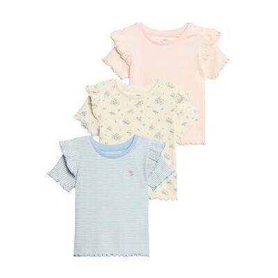 Marks & Spencer Lot de 3 Tops en Coton côtelé imprimé (Jusqu’au 5 Ans) - Publicité Marks & Spencer Lot de 3 Tops en Coton côtelé imprimé (Jusqu’au 5 Ans) - Publicité