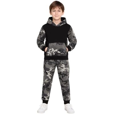 A2Z 4 Kids Enfants Garçons Filles Survêtement Designer Camouflage Imprimé T.S Camo 604 Charcoal & Black 11-12 - Publicité A2Z 4 Kids Enfants Garçons Filles Survêtement Designer Camouflage Imprimé T.S Camo 604 Charcoal & Black 11-12 - Publicité