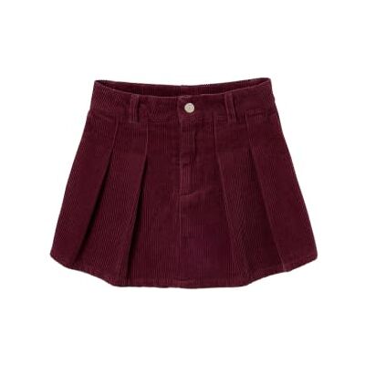 VERTBAUDET Jupe Short Fille Plissée Coton Velours - Publicité VERTBAUDET Jupe Short Fille Plissée Coton Velours - Publicité