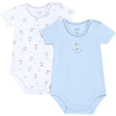 Chicco Bébé garçon Ensemble de 2 Bodies à Manches Courtes - Publicité Chicco Bébé garçon Ensemble de 2 Bodies à Manches Courtes - Publicité