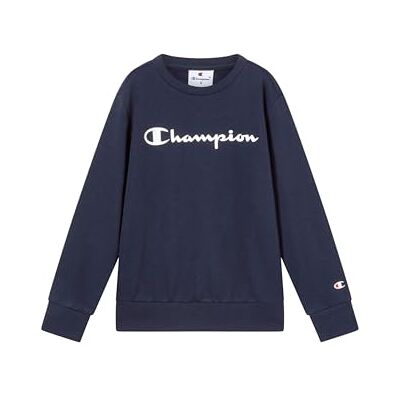 Champion Script Shop Sweat-Shirt à col Rond pour garçon - Publicité Champion Script Shop Sweat-Shirt à col Rond pour garçon - Publicité