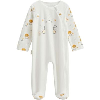 Petit Béguin Pyjama bébé en velours ouverture zippée Elio - Publicité Petit Béguin Pyjama bébé en velours ouverture zippée Elio - Publicité
