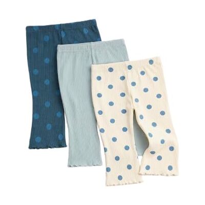 Marks & Spencer Lot de 3 Leggings évasés en Coton à Pois (Jusqu’au 5 Ans) - Publicité Marks & Spencer Lot de 3 Leggings évasés en Coton à Pois (Jusqu’au 5 Ans) - Publicité