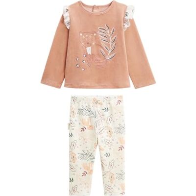 Petit Béguin Pyjama Enfant 2 pièces en Velours Matcha - Publicité Petit Béguin Pyjama Enfant 2 pièces en Velours Matcha - Publicité