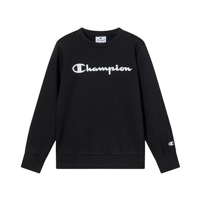 Champion Script Shop Sweat-Shirt à col Rond pour garçon - Publicité Champion Script Shop Sweat-Shirt à col Rond pour garçon - Publicité