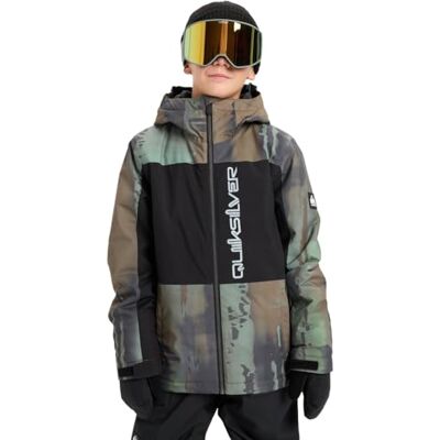 Quiksilver Garçon Side Hit Block Jacket Veste, Bloomfade Dark Ivy, 10 EU - Publicité Quiksilver Garçon Side Hit Block Jacket Veste, Bloomfade Dark Ivy, 10 EU - Publicité
