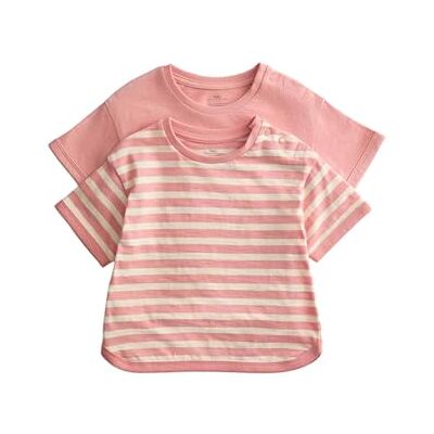 Marks & Spencer Lot de 2 Tops Pur Coton à Motif (Jusqu’au 5 Ans) 12-18 Mois - Publicité Marks & Spencer Lot de 2 Tops Pur Coton à Motif (Jusqu’au 5 Ans) 12-18 Mois - Publicité