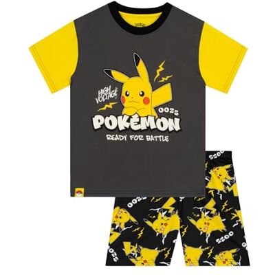 Pokémon Pyjama Pyjama Garçon Pikachu PJs pour Enfants Ensemble PJ Garçon à Manches Courtes Noir 10-11 Ans - Publicité Pokémon Pyjama Pyjama Garçon Pikachu PJs pour Enfants Ensemble PJ Garçon à Manches Courtes Noir 10-11 Ans - Publicité