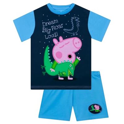 Peppa Pig Pyjama, Pyjama Garçon Manches Courtes, Ensemble Pyjamas George Pig, Pyjamas d'Été pour Garçons, Bleu 18-24 Mois - Publicité Peppa Pig Pyjama, Pyjama Garçon Manches Courtes, Ensemble Pyjamas George Pig, Pyjamas d'Été pour Garçons, Bleu 18-24 Mois - Publicité