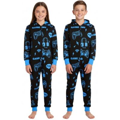 A2Z 4 Kids A2Z Combinaison pyjama une pièce pour enfant, bleu, 11-12 ans - Publicité A2Z 4 Kids A2Z Combinaison pyjama une pièce pour enfant, bleu, 11-12 ans - Publicité