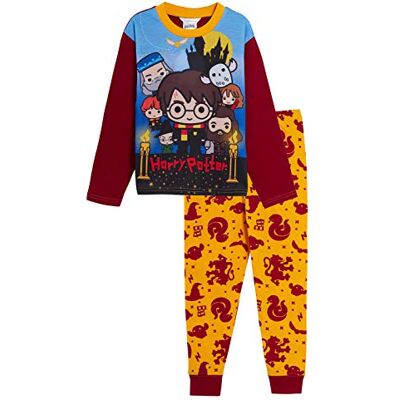 Harry Potter Pyjama long motif Poudlard et Gryffondor pour garçons et filles Blanc 9-10 ans - Publicité Harry Potter Pyjama long motif Poudlard et Gryffondor pour garçons et filles Blanc 9-10 ans - Publicité