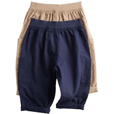 Marks & Spencer Lot de 2 Pantalons Cargo Pur Coton (Jusqu’au 3 Ans) Mélange De Bleu Marine 9-12 Mois - Publicité Marks & Spencer Lot de 2 Pantalons Cargo Pur Coton (Jusqu’au 3 Ans) Mélange De Bleu Marine 9-12 Mois - Publicité