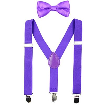 HANERDUN Bretelles pour Enfants Nœud Papillon Ensembles Bretelles Ajustables en Y avec Variété Couleurs pour les Bébé de 1 à 10 Ans - Publicité HANERDUN Bretelles pour Enfants Nœud Papillon Ensembles Bretelles Ajustables en Y avec Variété Couleurs pour les Bébé de 1 à 10 Ans - Publicité