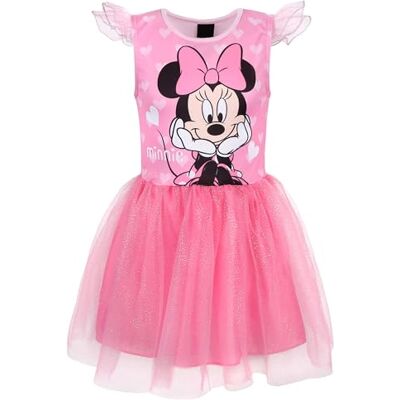 sarcia.eu Disney Minnie Mouse Robe Rose avec Tulle à Manches Courtes, Robe pour Fille 8-9 Ans - Publicité sarcia.eu Disney Minnie Mouse Robe Rose avec Tulle à Manches Courtes, Robe pour Fille 8-9 Ans - Publicité
