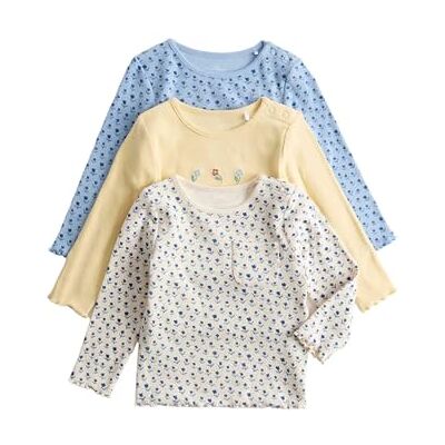 Marks & Spencer Lot de 3 Tops en Coton côtelé à Motif Fleuri (Jusqu’au 3 Ans) 9-12 Mois - Publicité Marks & Spencer Lot de 3 Tops en Coton côtelé à Motif Fleuri (Jusqu’au 3 Ans) 9-12 Mois - Publicité