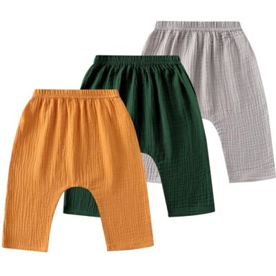 AOOPOO Lot de 3 Pantalon Bloomers Été pour Bébé Pantalons Sarouel en Coton et Lin Pantalon Bouffant à Couleur Unie Pantalons Décontracté Jogging pour Tout-Petits Enfant Garçon Fille 6 Mois-7 Ans - Publicité AOOPOO Lot de 3 Pantalon Bloomers Été pour Bébé Pantalons Sarouel en Coton et Lin Pantalon Bouffant à Couleur Unie Pantalons Décontracté Jogging pour Tout-Petits Enfant Garçon Fille 6 Mois-7 Ans - Publicité