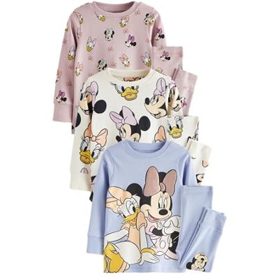 NEXT Fille Pyjama Minnie Mouse sous Licence, Lot de 3 Ils se composent de hauts à manches longues et de bas longs, 100 % coton - Publicité NEXT Fille Pyjama Minnie Mouse sous Licence, Lot de 3 Ils se composent de hauts à manches longues et de bas longs, 100 % coton - Publicité