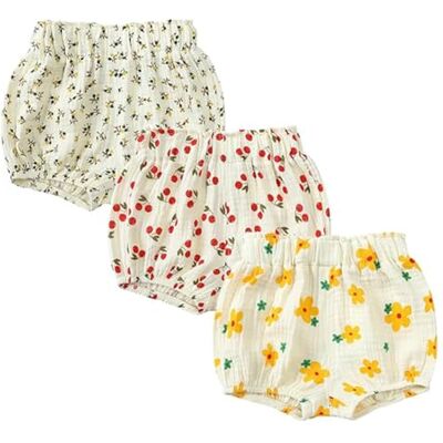 AOOPOO Lot de 3 Shorts en Coton et Lin pour Bébé Fille Garçon Bloomers Couvre-Couche Mignon Culotte sous-vêtements Souple Pantalon Court Short Vêtements d'été pour Tout-Petits Enfants 6 Mois-4 Ans - Publicité AOOPOO Lot de 3 Shorts en Coton et Lin pour Bébé Fille Garçon Bloomers Couvre-Couche Mignon Culotte sous-vêtements Souple Pantalon Court Short Vêtements d'été pour Tout-Petits Enfants 6 Mois-4 Ans - Publicité