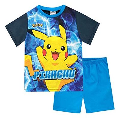 Pokémon Pyjama Enfant Garcon Pikachu Pyjama Short Bleu 9-10 Ans - Publicité Pokémon Pyjama Enfant Garcon Pikachu Pyjama Short Bleu 9-10 Ans - Publicité