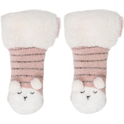Isotoner Chaussettes anti-dérapantes fille mouton blush en maille, 31/35, blush - Publicité Isotoner Chaussettes anti-dérapantes fille mouton blush en maille, 31/35, blush - Publicité