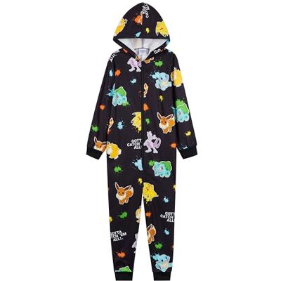 Pokémon Pyjama Combinaison Enfant Pikachu Grenouillère Enfant en Polaire Combi Pyjama Pikachu Dracaufeu 4-14 Ans (Noir AOP, 9-10 Ans) - Publicité Pokémon Pyjama Combinaison Enfant Pikachu Grenouillère Enfant en Polaire Combi Pyjama Pikachu Dracaufeu 4-14 Ans (Noir AOP, 9-10 Ans) - Publicité