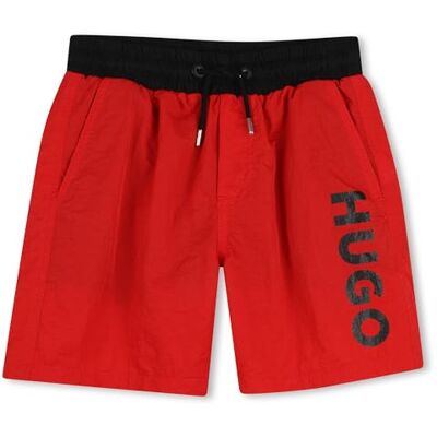 HUGO Swim Shorts Boy's, Green - Publicité HUGO Swim Shorts Boy's, Green - Publicité