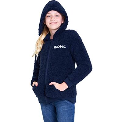 Sonic The Hedgehog Sweat Zippé Enfant Garçon Veste Polaire en Sherpa - Publicité Sonic The Hedgehog Sweat Zippé Enfant Garçon Veste Polaire en Sherpa - Publicité
