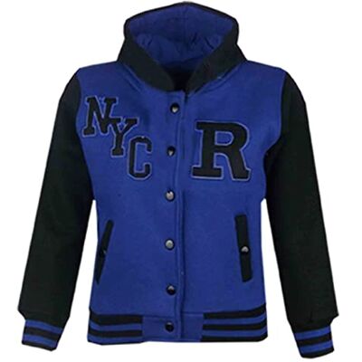 A2Z 4 Kids Enfants Unisexe Filles Garçons Baseball Fox NYC B.B Jacket NYC Royal & Black 5-6 - Publicité A2Z 4 Kids Enfants Unisexe Filles Garçons Baseball Fox NYC B.B Jacket NYC Royal & Black 5-6 - Publicité