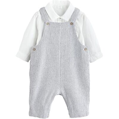 NEXT Bébé garçon Ensemble body et salopette 100% coton tissé bébé Grey/White 18 Mois-24 Mois - Publicité NEXT Bébé garçon Ensemble body et salopette 100% coton tissé bébé Grey/White 18 Mois-24 Mois - Publicité
