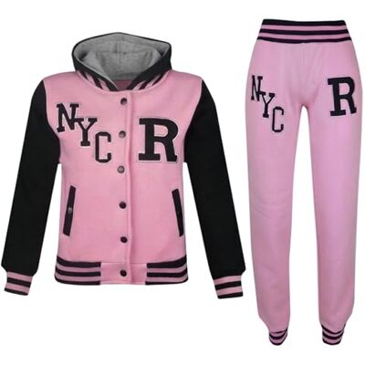 A2Z 4 Kids Survêtement de baseball unisexe pour filles et garçons R Fashion T.S Baseball NYC Baby Pink 9-10 - Publicité A2Z 4 Kids Survêtement de baseball unisexe pour filles et garçons R Fashion T.S Baseball NYC Baby Pink 9-10 - Publicité