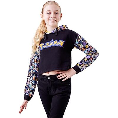 Pokémon Sweat à Capuche Fille Sweat Crop Top Fille Sweatshirt Enfant Ado Mode Vêtement Officiel Pikachu Sweats Fille Tailles 5-15 Ans Coton (Multi, 5-6 Ans) - Publicité Pokémon Sweat à Capuche Fille Sweat Crop Top Fille Sweatshirt Enfant Ado Mode Vêtement Officiel Pikachu Sweats Fille Tailles 5-15 Ans Coton (Multi, 5-6 Ans) - Publicité