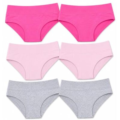 Ellepi Lot de 6 Culottes pour Fille Coton Jolis Dessins Bandes Elastiques pour Enfant 2–3–4–5–6-7-8-9-10–11–12-13-14 Couleur Unie Hypoallergéniques Italie sous-vêtements (5-6 Ans, Couleur Unie) - Publicité Ellepi Lot de 6 Culottes pour Fille Coton Jolis Dessins Bandes Elastiques pour Enfant 2–3–4–5–6-7-8-9-10–11–12-13-14 Couleur Unie Hypoallergéniques Italie sous-vêtements (5-6 Ans, Couleur Unie) - Publicité
