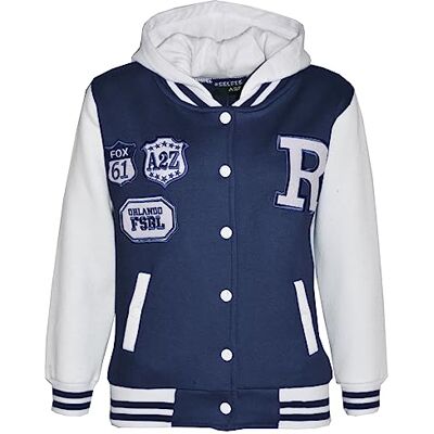 A2Z 4 Kids® Enfants Filles Garçons R Fashion NYC FOX Baseball Encapuchonné Veste Varsity Sweat À Capuche Âge 2 3 4 5 6 7 8 9 10 11 12 Ans - Publicité A2Z 4 Kids® Enfants Filles Garçons R Fashion NYC FOX Baseball Encapuchonné Veste Varsity Sweat À Capuche Âge 2 3 4 5 6 7 8 9 10 11 12 Ans - Publicité