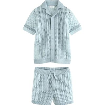 NEXT Garçon Ensemble short et chemise en crochet à manches courtes - Publicité NEXT Garçon Ensemble short et chemise en crochet à manches courtes - Publicité